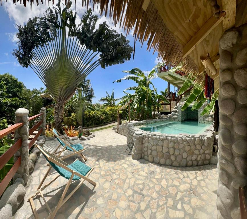 Pool Area with Loungers